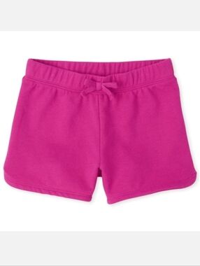 The Childrens Place French Terry Dolphin Shorts Girls Size XL 14 Solid Pink
